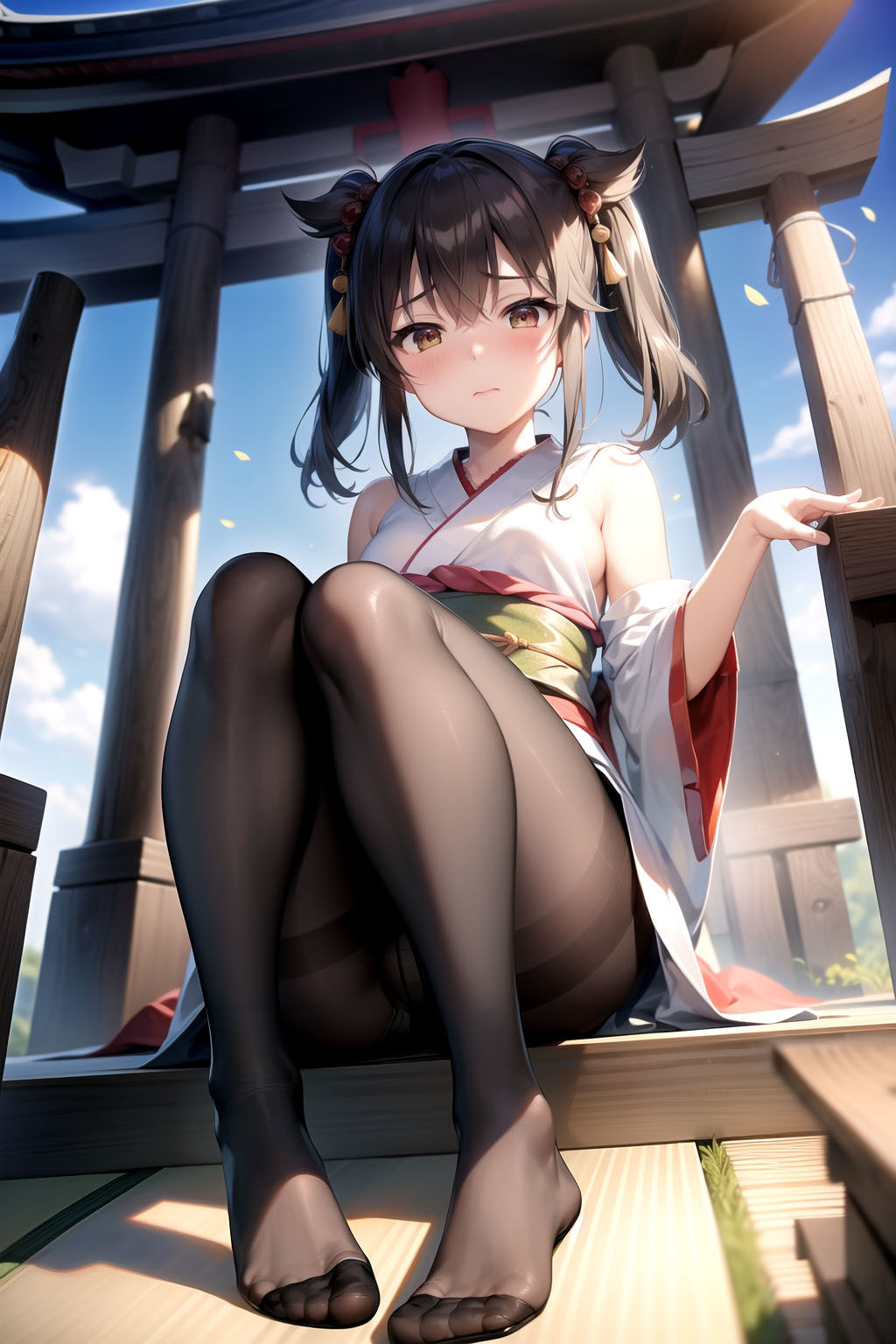 AIイラスト集 黒スト美人新入社員＃3