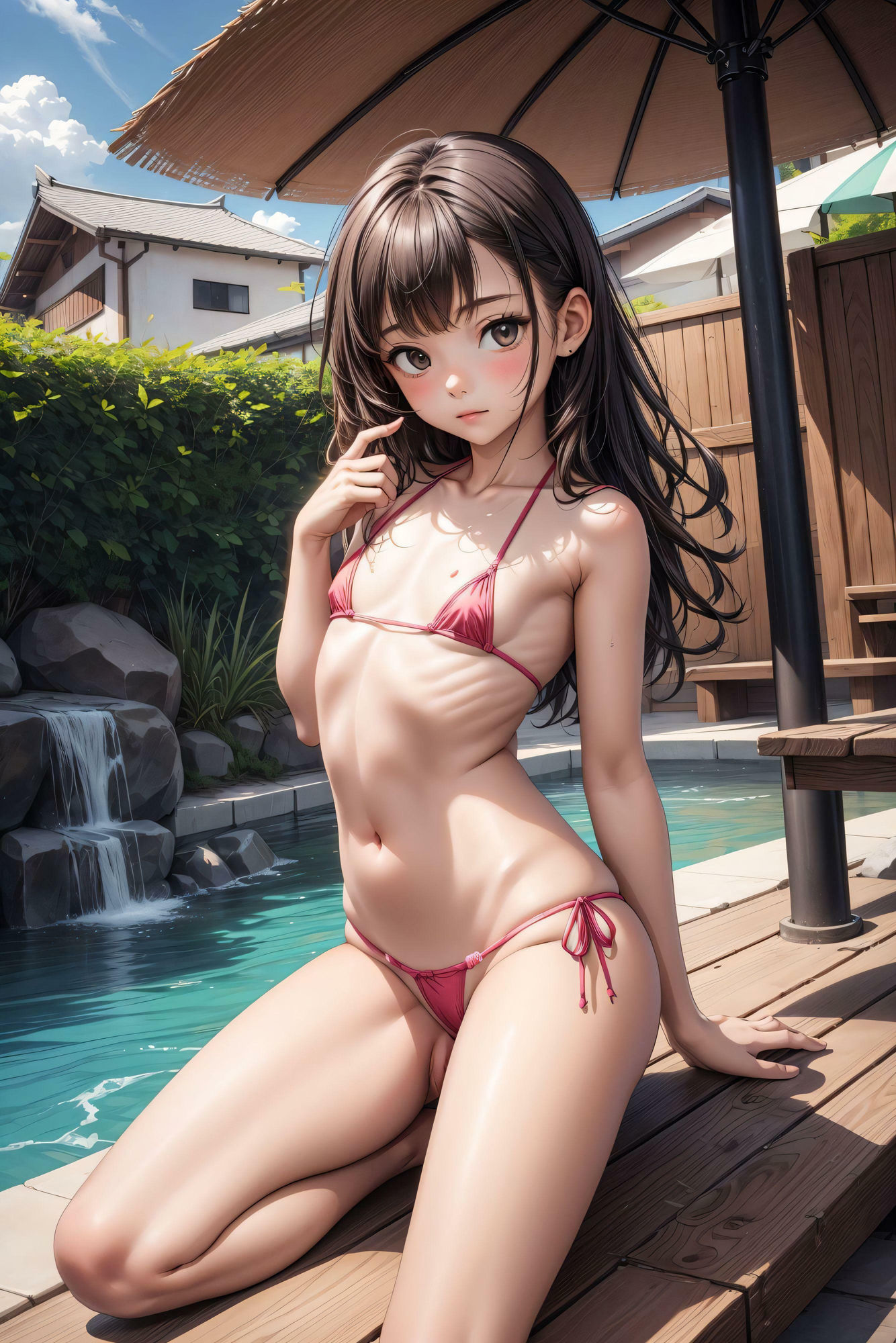 ジュ○アアイドル○さすぎて見えちゃうよ