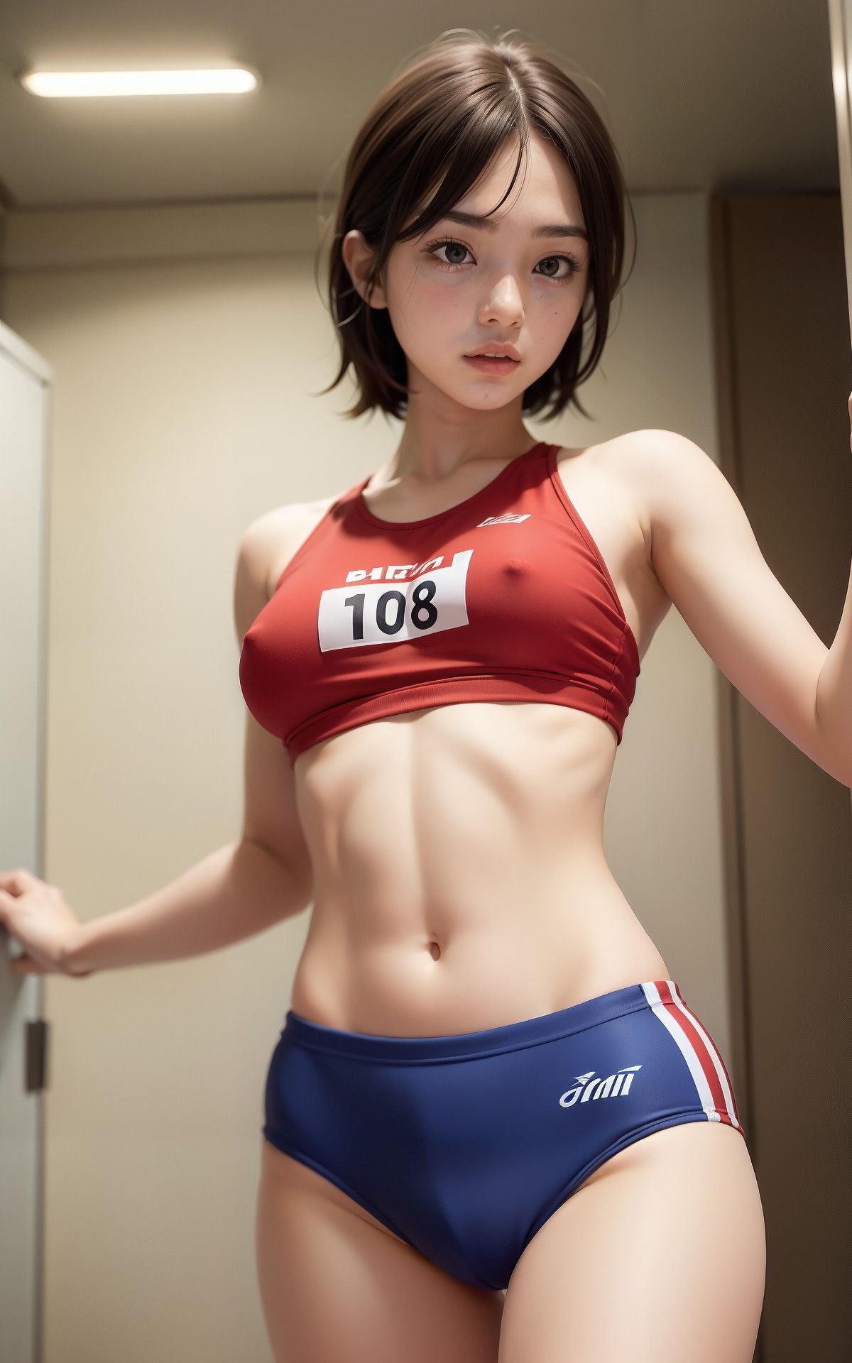 陸上女子の健康的肉体美を激写してみた! AI生成ヌードグラビアCG集