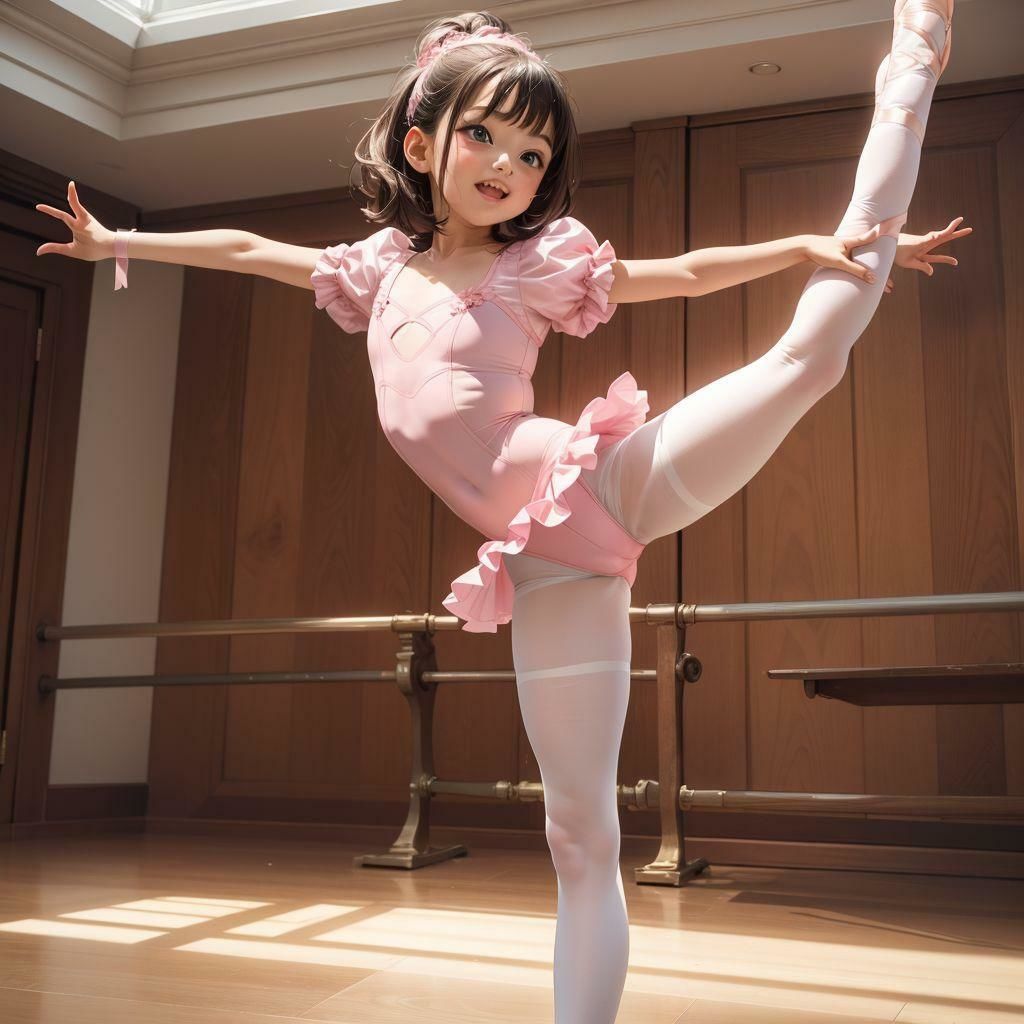 ち○ちゃなお尻のバレリーナ