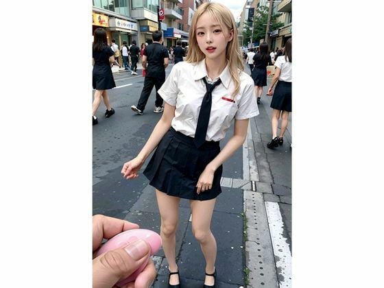 街の素人美女がオモチャでイく
