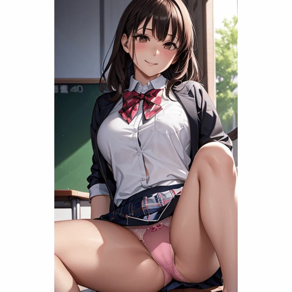 女の子のパンツを下から覗く:ローアングル