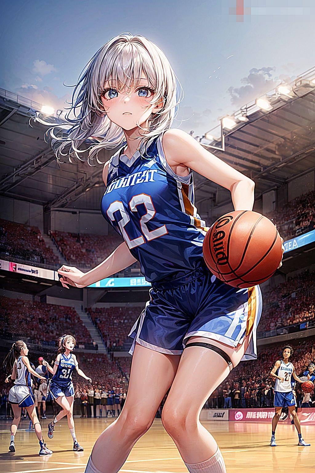 女子バスケ アソコもコートも液まみれ