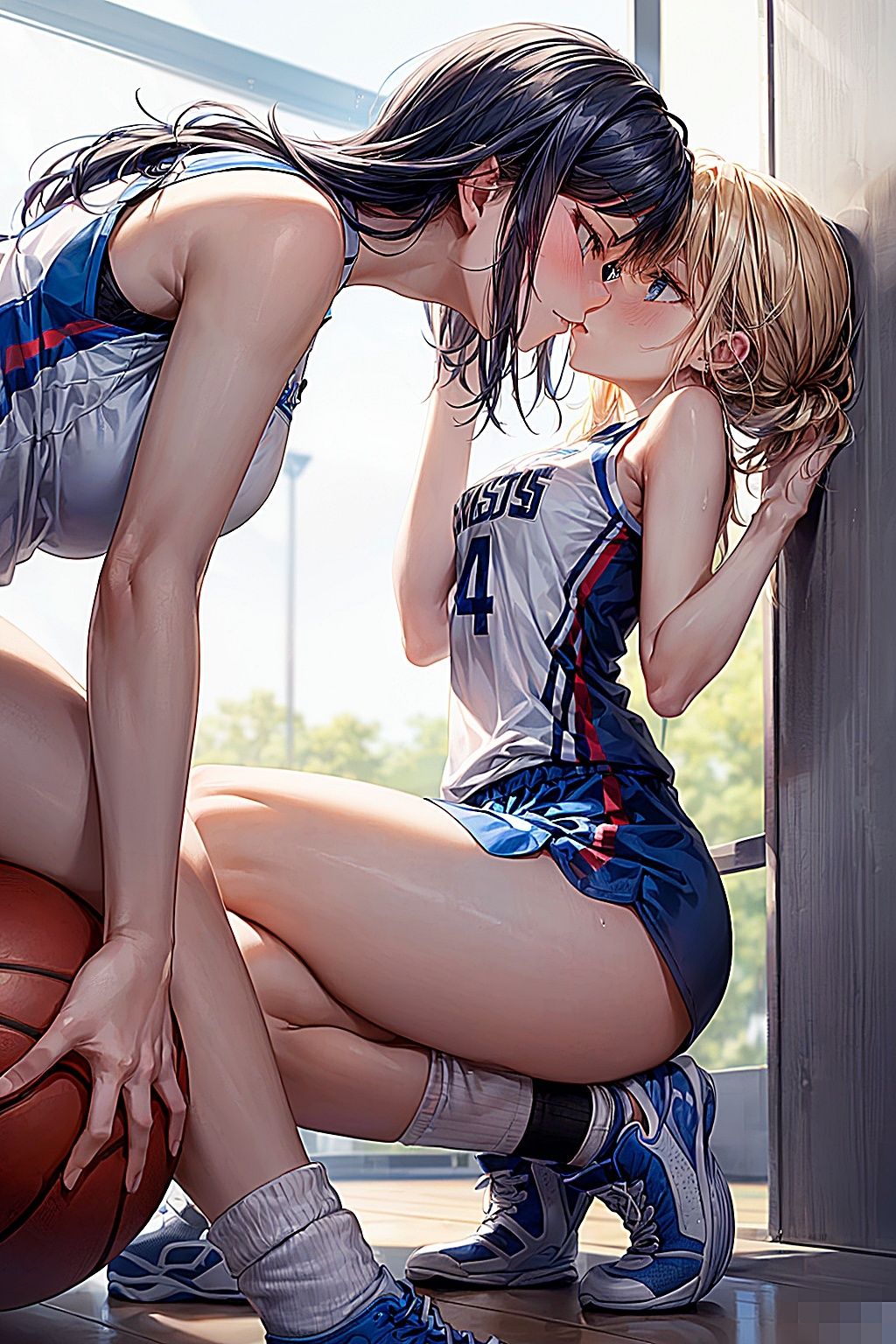 女子バスケ アソコもコートも液まみれ