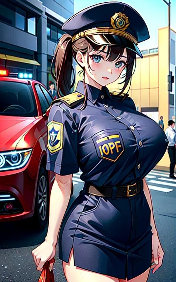 逮捕されたら神乳ポリスーが現れた