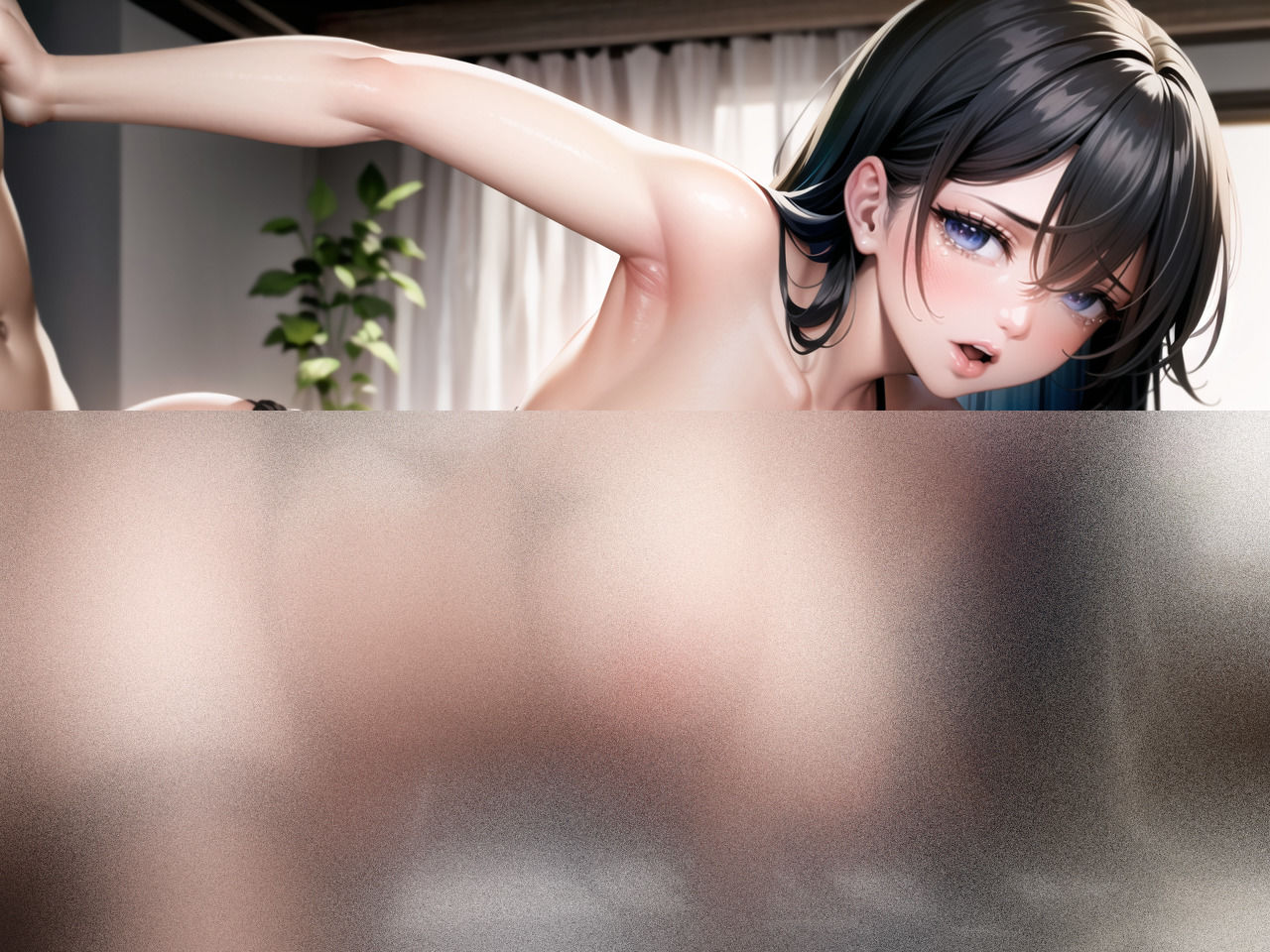 黒髪ギャル着衣〜下着〜本番