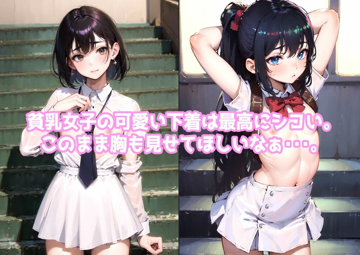 貧乳女子に見せてほしいと頼んでみたら・・・。