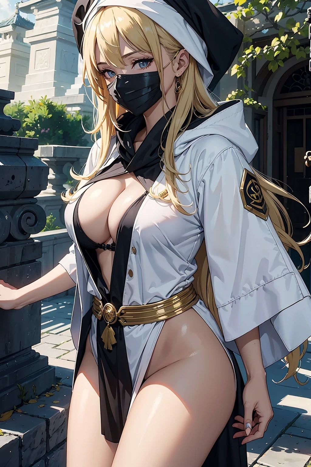 巨乳目隠し美女【妄想イラスト美女図鑑vol.41】