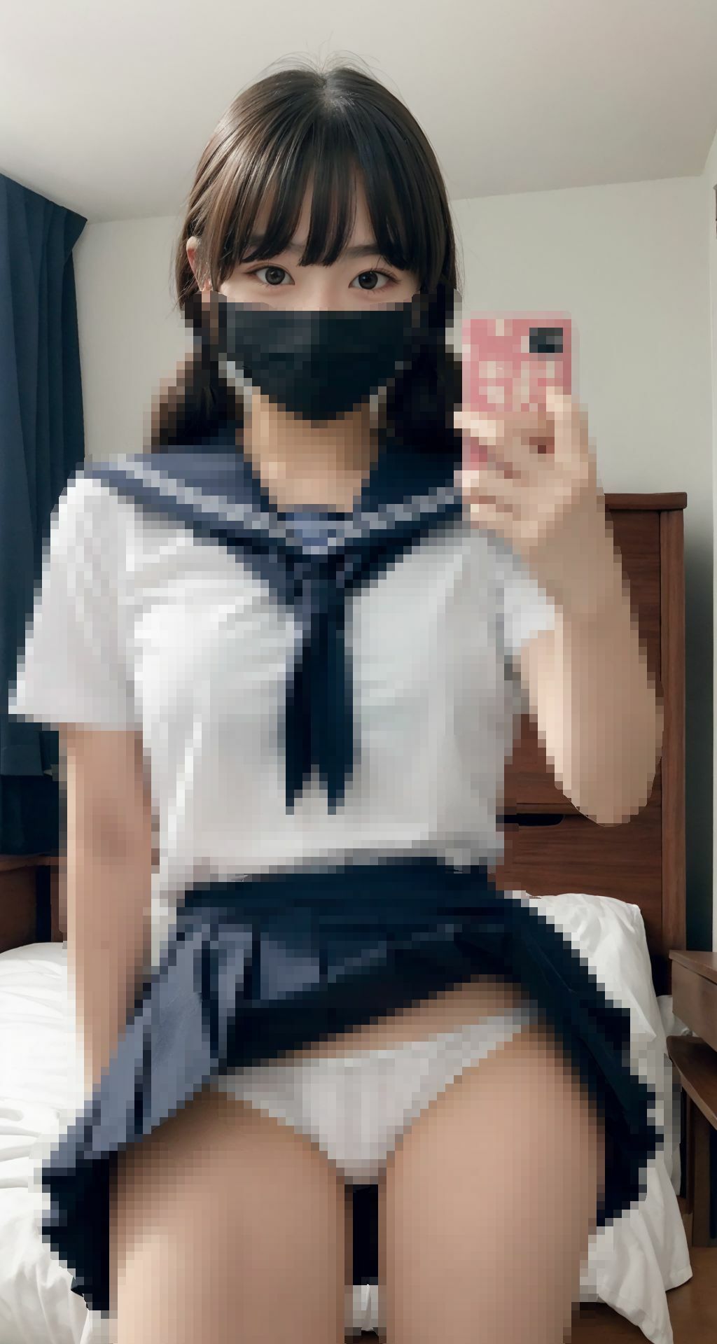 SNSの＃裏アカでエッチな願望を晒してしまう優等生お嬢様JKたち AI女子校生写真集