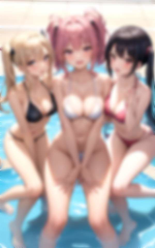 女学園水泳部 競泳水着はマイクロビキニ 激しい運動にポロり