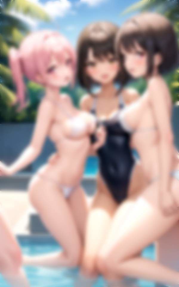 女学園水泳部 競泳水着はマイクロビキニ 激しい運動にポロり