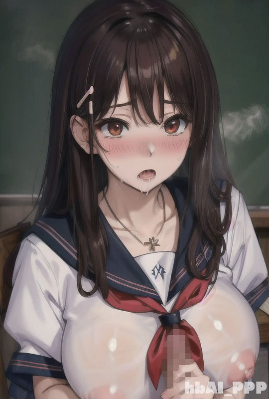 セーラー服少女にチンポを見せつけた