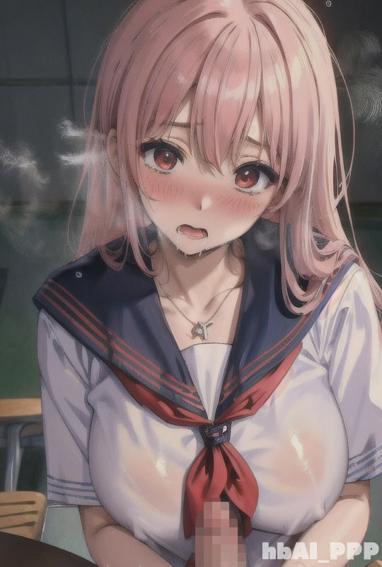 セーラー服少女にチンポを見せつけた