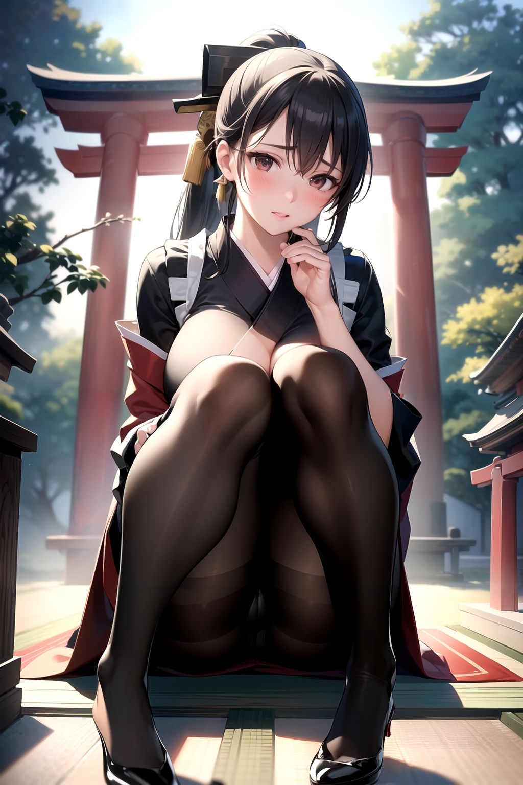 AIイラスト集 黒スト美人上司＃3