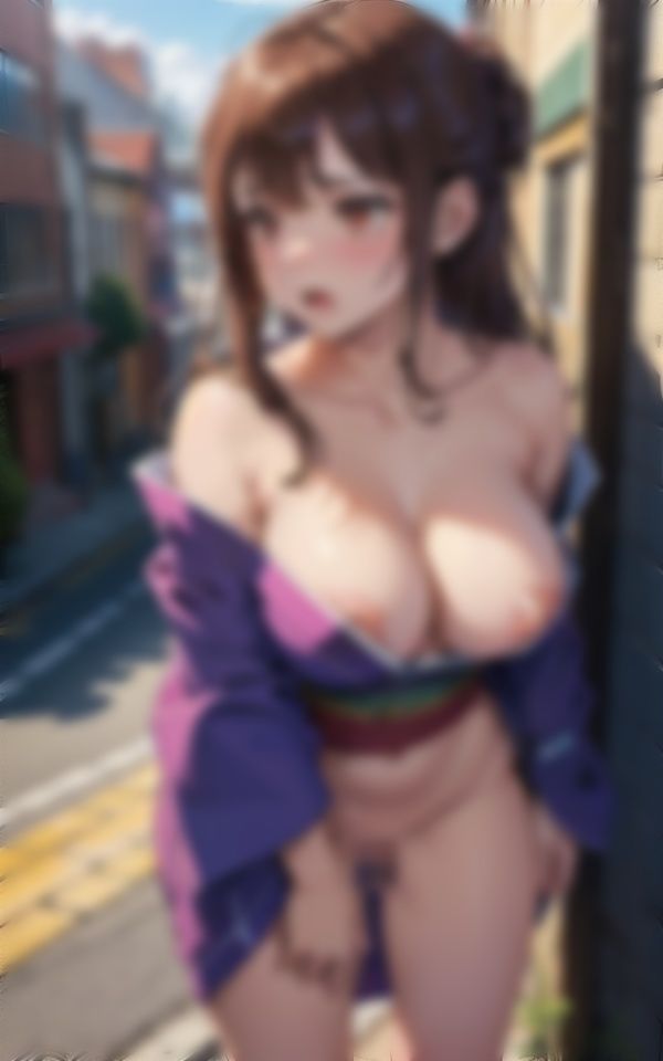 Fカップの美女にイケメン男子がセックス!街歩き痴女!