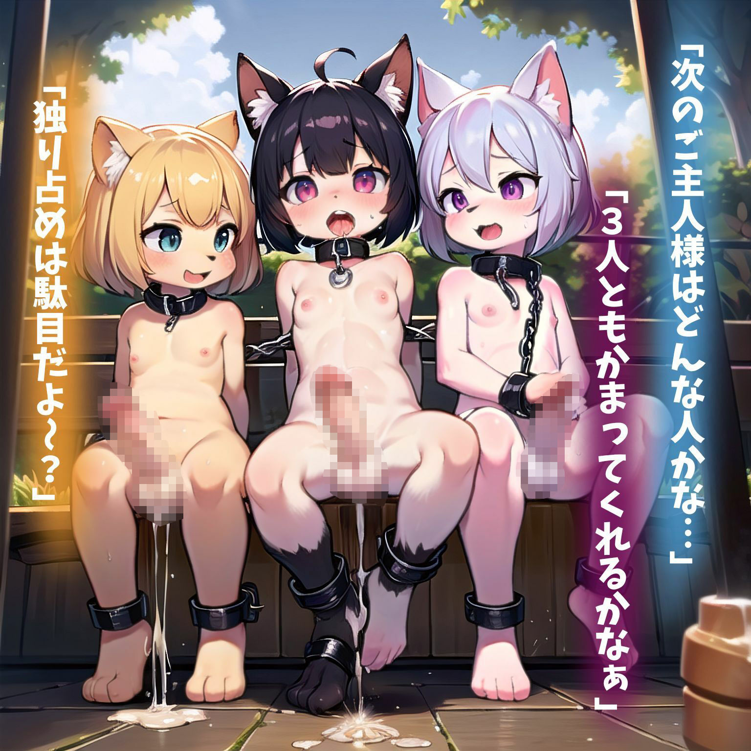 拘束ケモノノおちん娘(男の娘)奴●観察記録