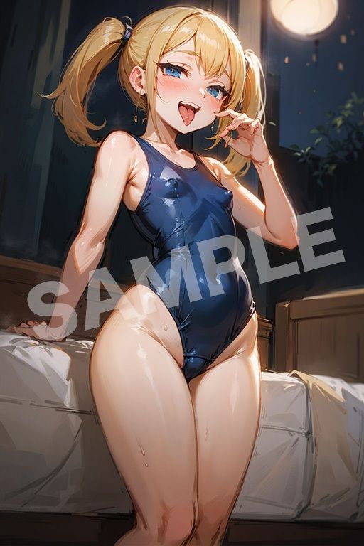 睨まれ貧乳スク水生ハメ【ALL着衣】220p
