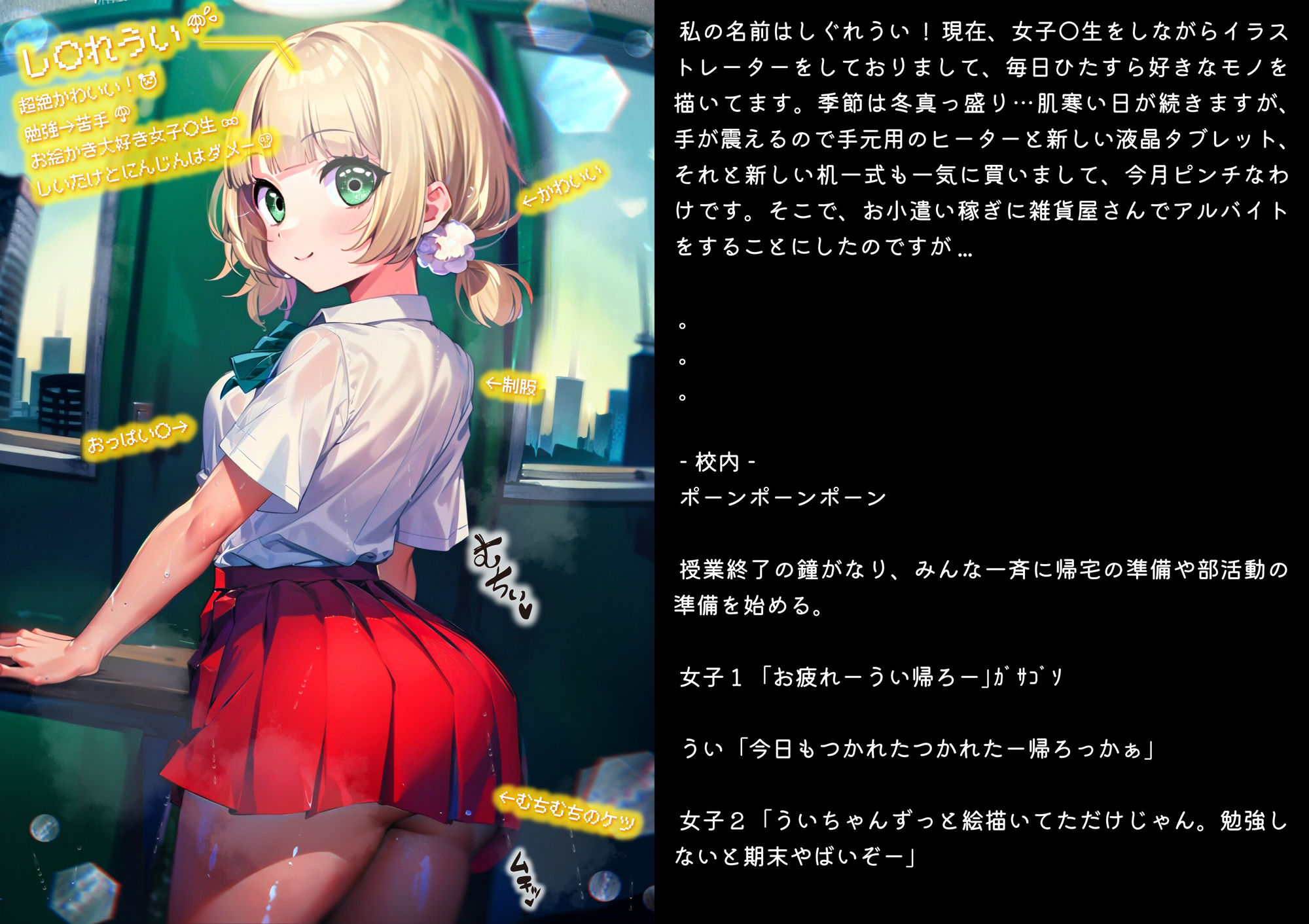 ほろえっちらいぶ し◯れうい！わる〜いサキュバスに騙されてエチエチ淫具レビュー☆★許して！もう限界なんですぅ！ ノベル版