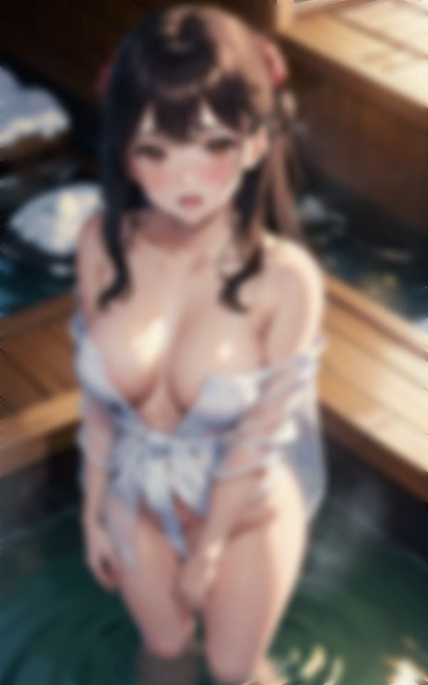 【同窓会で野外SEX】温泉旅行で幼馴染のGカップ巨乳と温泉でエッチしてしまうスペシャル