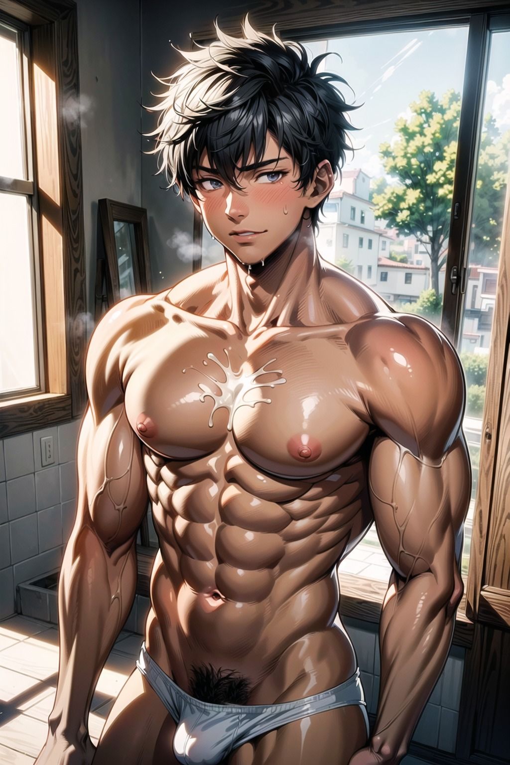 もっこり白ブリーフ男子図鑑