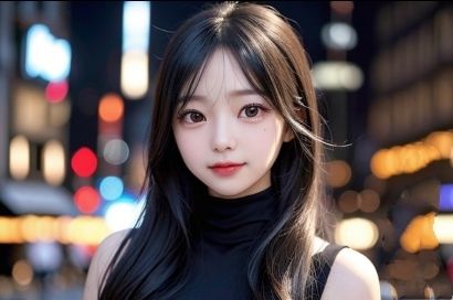 AI彼女〜モデル写真集《黒髪の清楚系お姉さん編 》