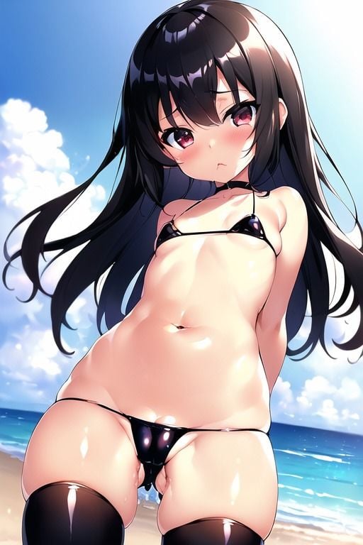 ブラックマイクロビキニ集