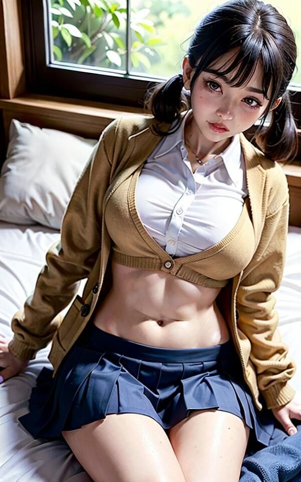初めてのパパ活女子校生が巨乳丸出し&おま◯こ全開ショット