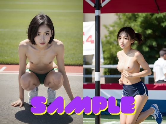 AI美女グラビア写真集 ドキッ！丸ごとトップレス 女だらけの陸上大会
