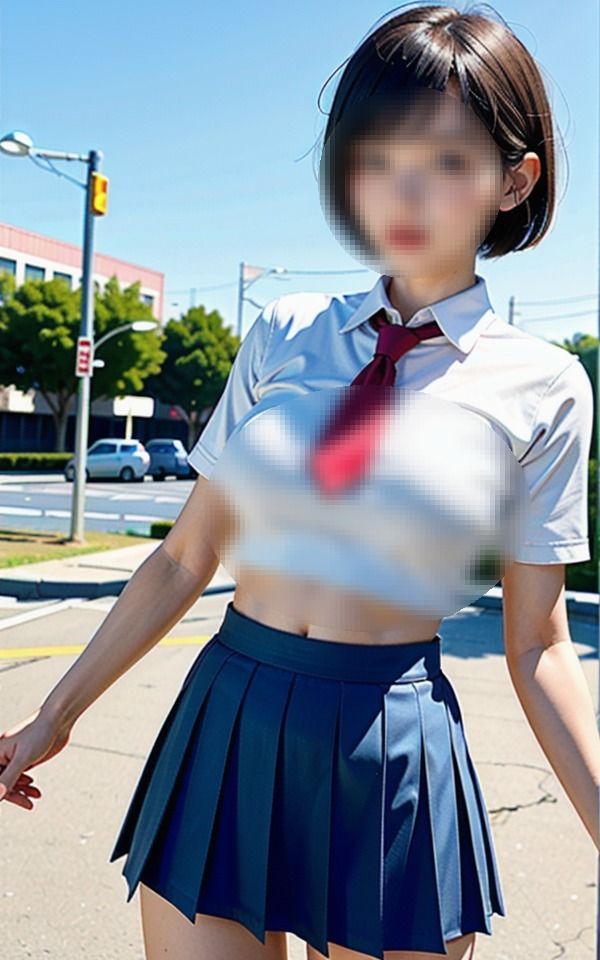 暑くて脱いじゃった！誰かに見られたらどうしよう…でも…