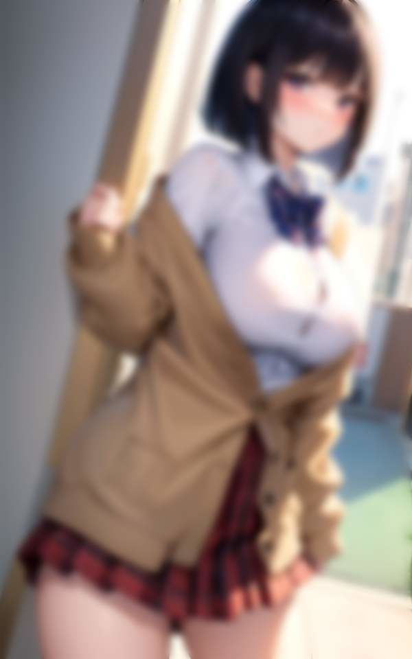 真面目で可愛すぎるなのに超乳JK 露出通学！脱がしたらノーパン