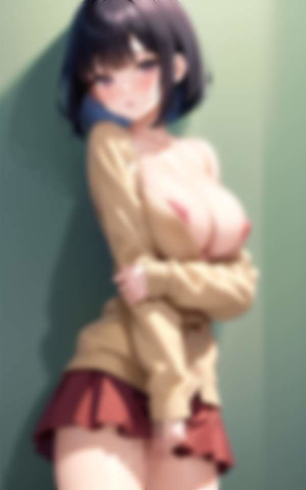 真面目で可愛すぎるなのに超乳JK 露出通学！脱がしたらノーパン