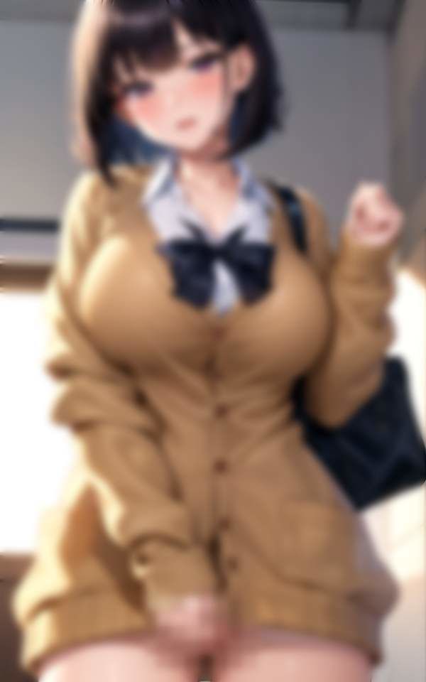 真面目で可愛すぎるなのに超乳JK 露出通学！脱がしたらノーパン