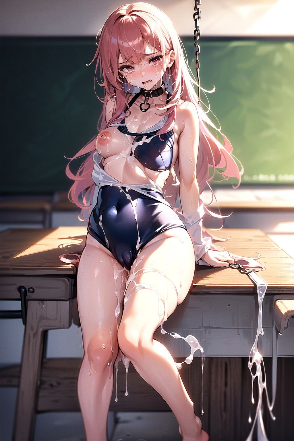 スクール水着女子校生〜強●中出し射撃〜