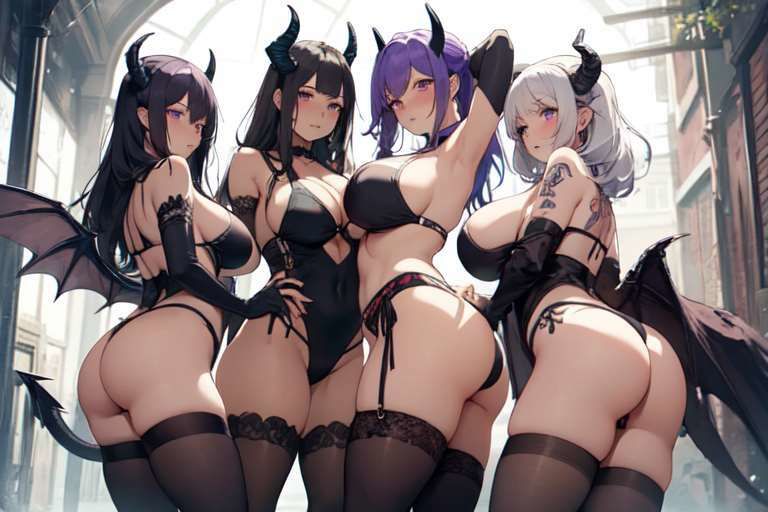 【微エロ】淫紋サキュバスハーレム（総枚数157枚）