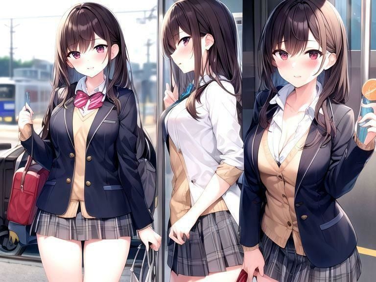 ノーパンノーブラ・露出学園の日常 冬服ブレザー 編