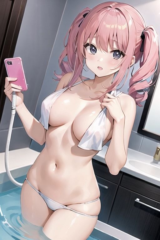 お風呂で配信？！自撮りおっぱい大集合！2