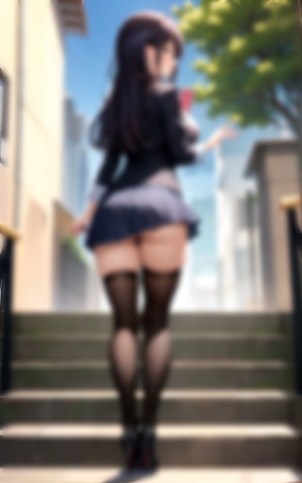 ギャルしかいない学園でパンチラ!階段の下で理科の先生が除きスペシャル!