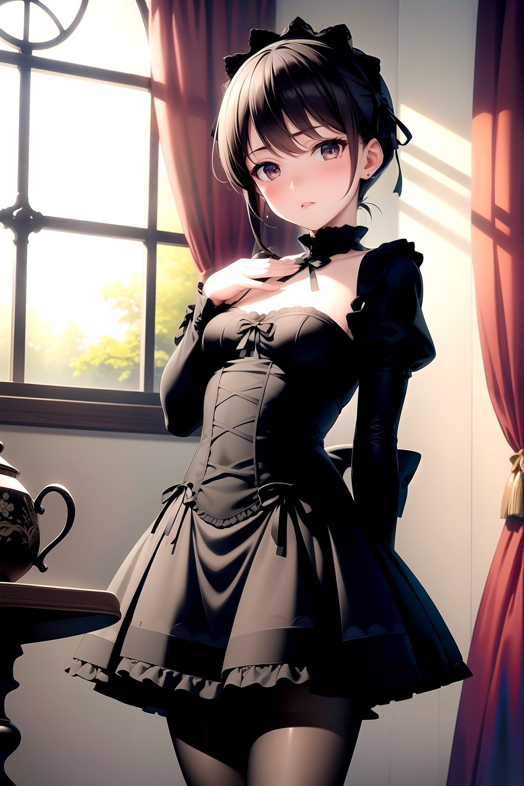 AIイラスト集 黒ストとゴシックロ○ータ＃1