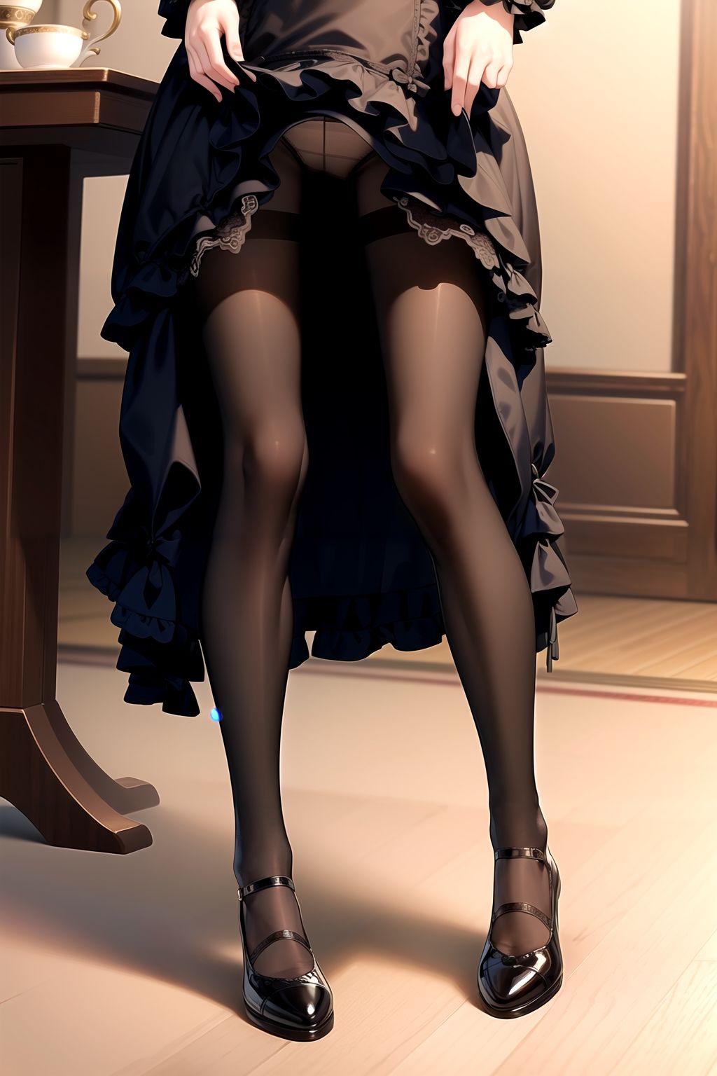 AIイラスト集 黒ストとゴシックロ○ータ＃1