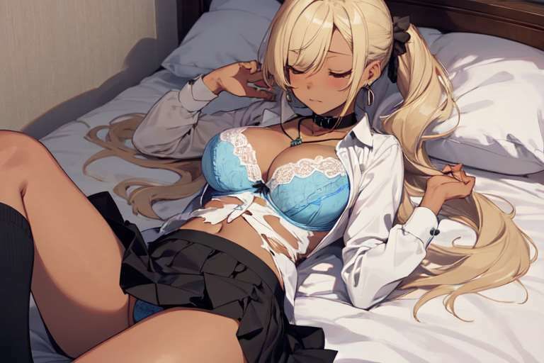 【微エロ】寝そべる女子校生（ギャル・ハーレム・猫耳・連れ込み・催●・睡眠など）【総枚数231枚】