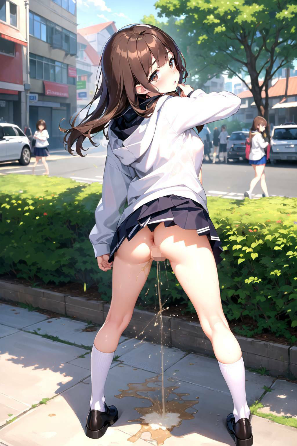 背徳メスビッチ屋外放尿プレイ