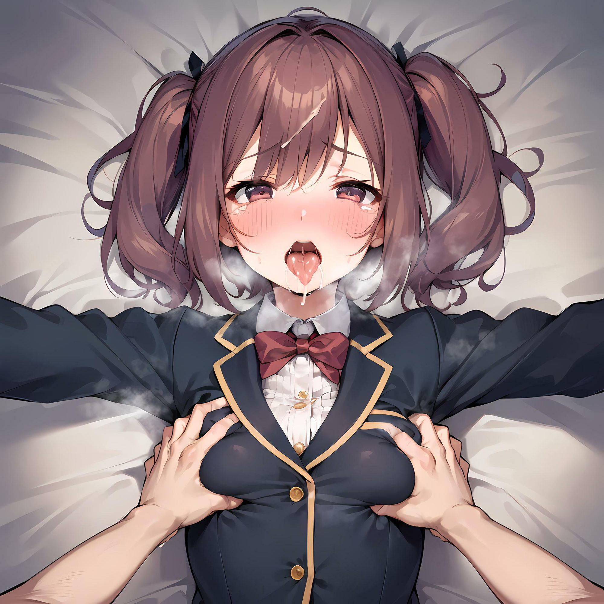 制服フェチ 乳揉みホールド編