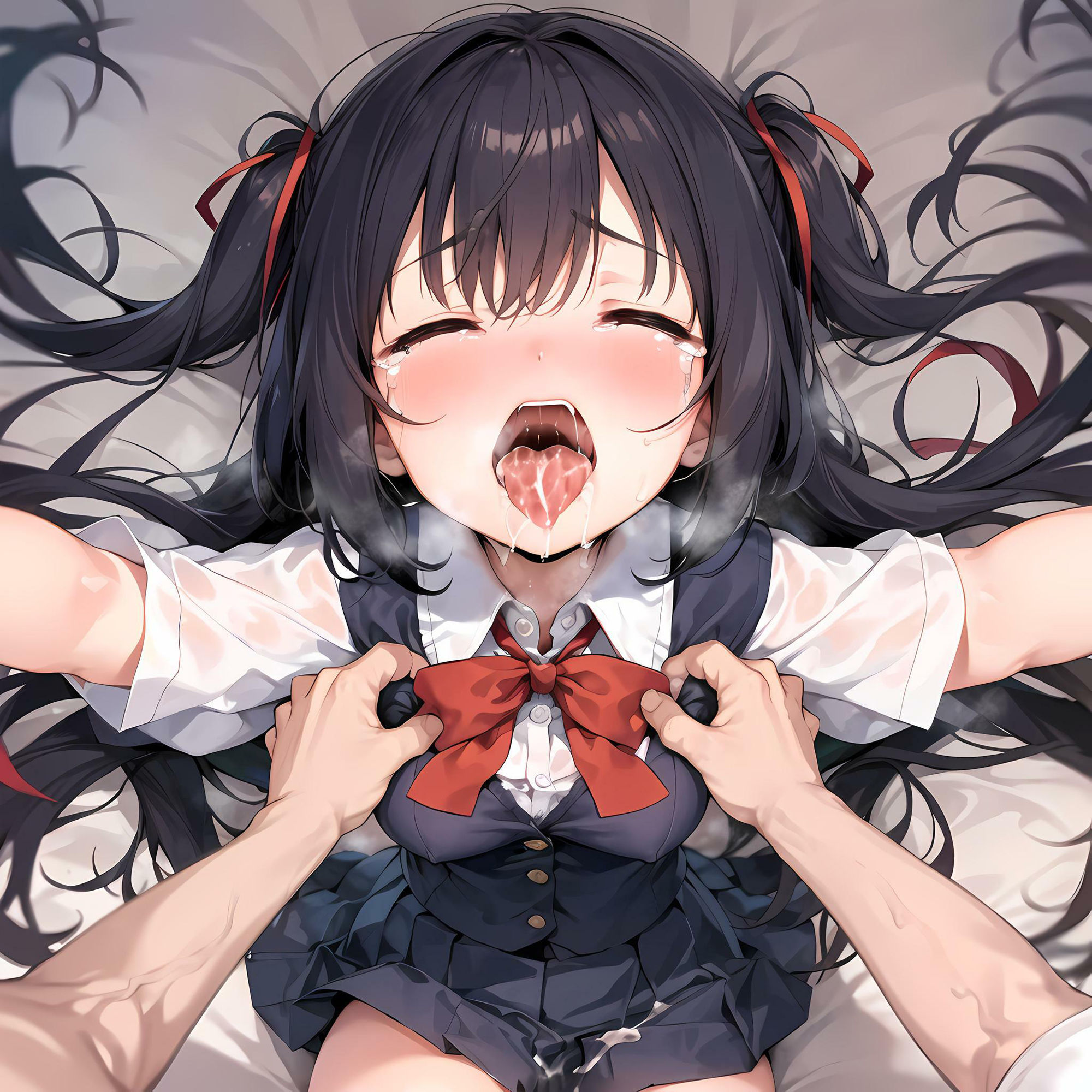 制服フェチ 乳揉みホールド編