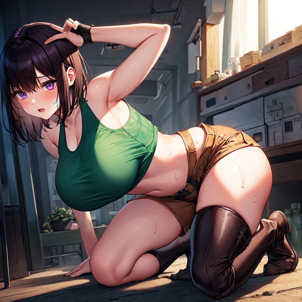 巨乳少女は触手に勝てない［AIイラスト集Vol.02］