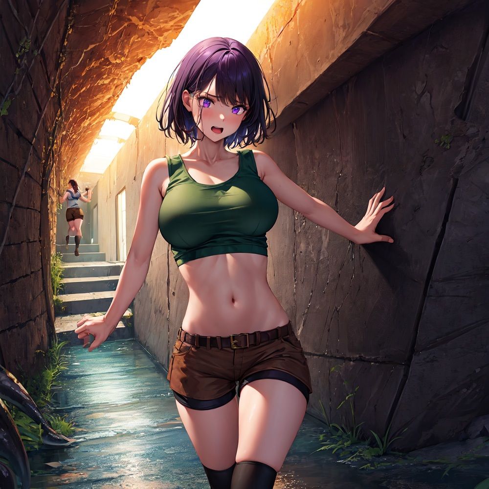 巨乳少女は触手に勝てない［AIイラスト集Vol.02］