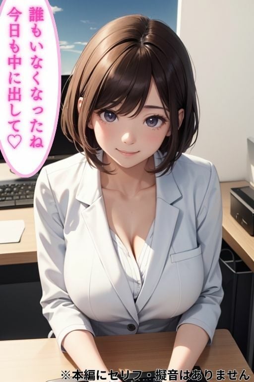 巨乳OLにたっぷり中出しするCG集