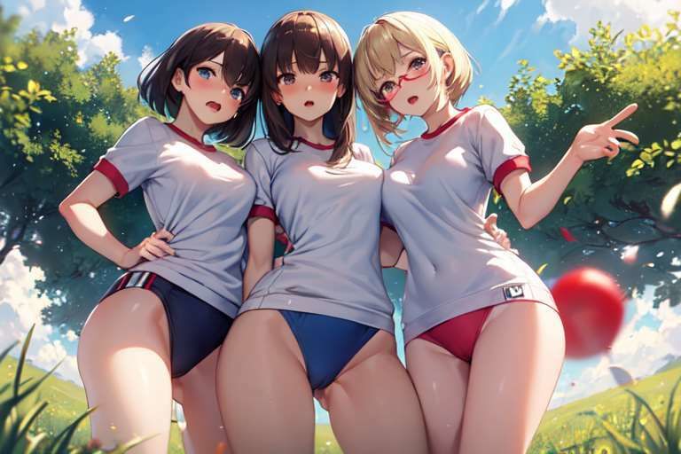 【微エロ】ブルマ×美女を集めたCG集（175枚）【ソロ・下乳・巨乳・ハーレム・ローアングル・学生・人妻・眼鏡・赤面など】
