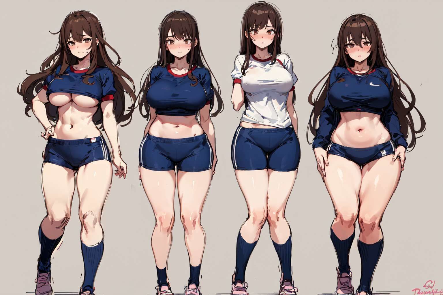 【微エロ】ブルマ×美女を集めたCG集（175枚）【ソロ・下乳・巨乳・ハーレム・ローアングル・学生・人妻・眼鏡・赤面など】