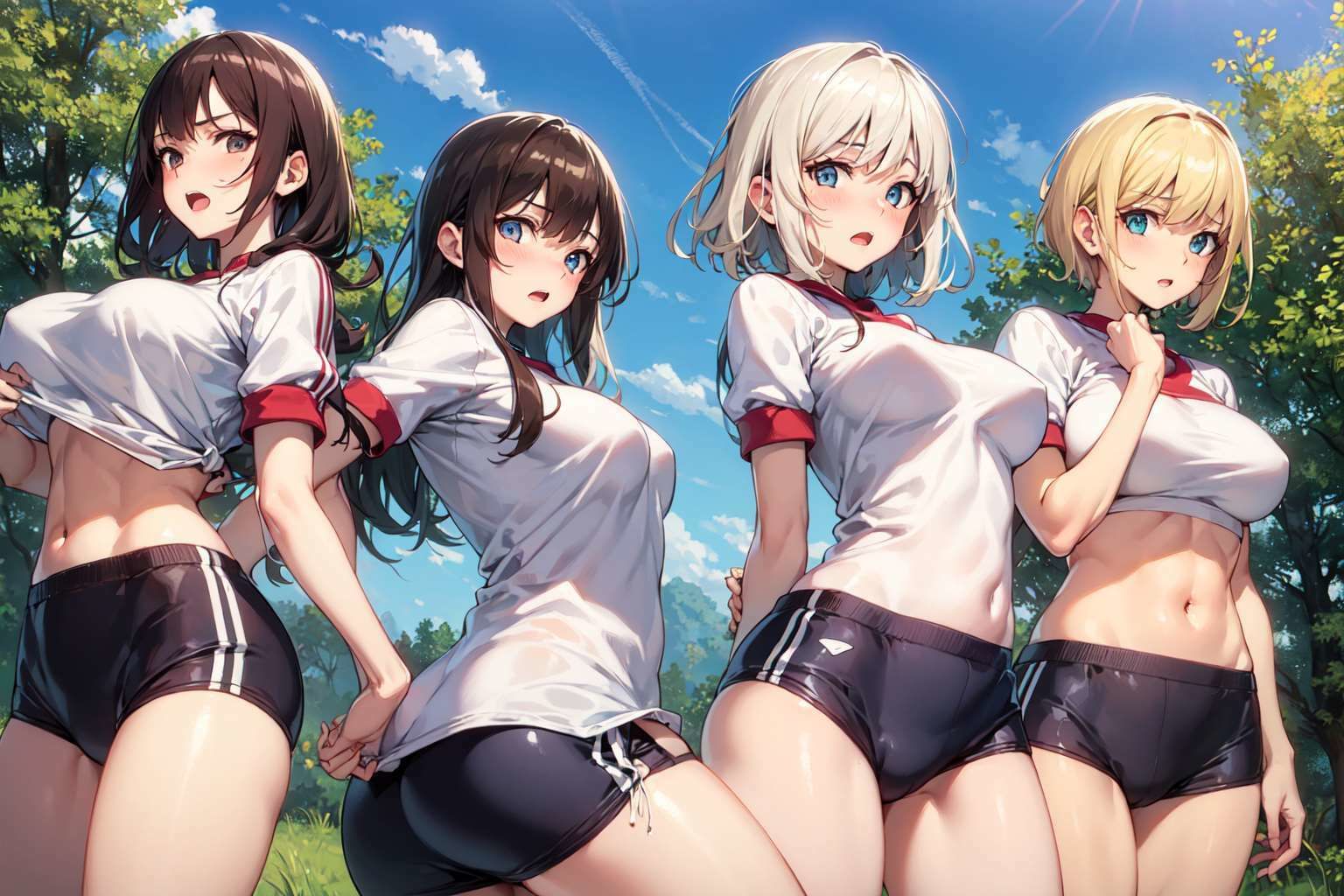 【微エロ】ブルマ×美女を集めたCG集（175枚）【ソロ・下乳・巨乳・ハーレム・ローアングル・学生・人妻・眼鏡・赤面など】