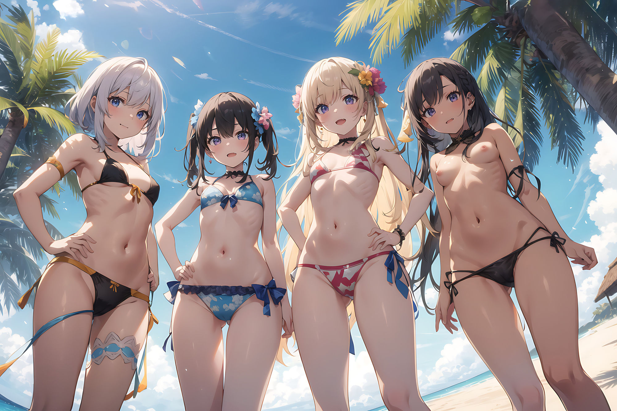 ハーレム×ビーチ